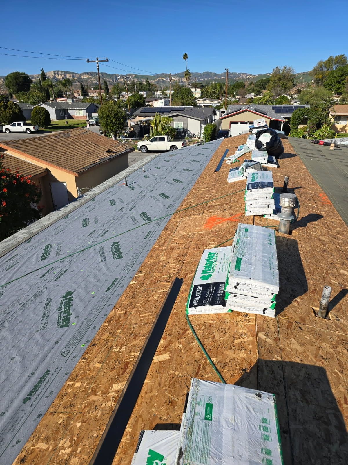 Making Progress on New Roof Installation