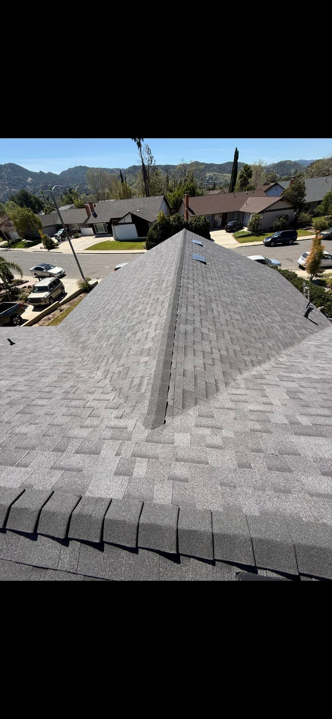 Gallery photos for Malarkey Moonlit Black Shingle Roof Replacement in Northridge: Image #2