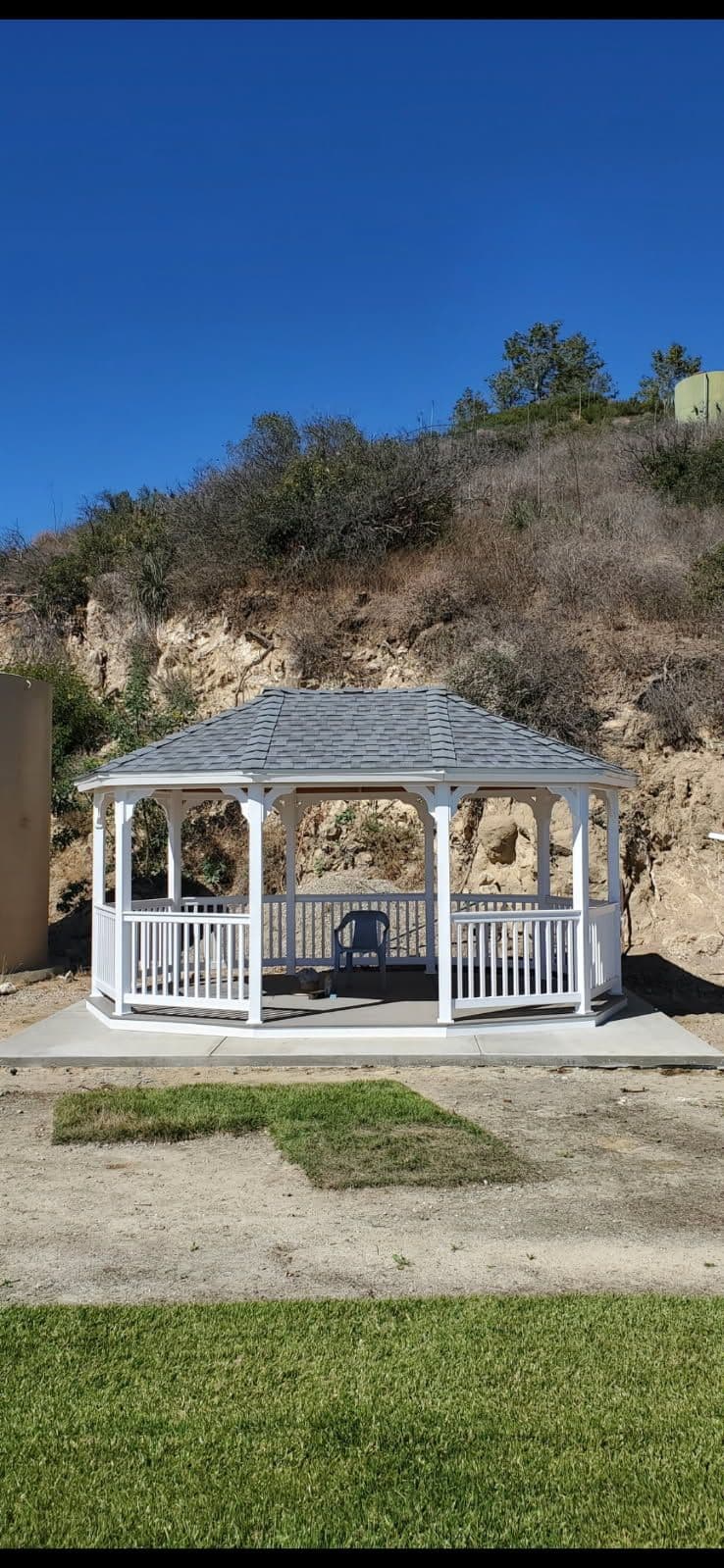 Gazebo Shine with Malarkey Silverwood Roof in Palisades image